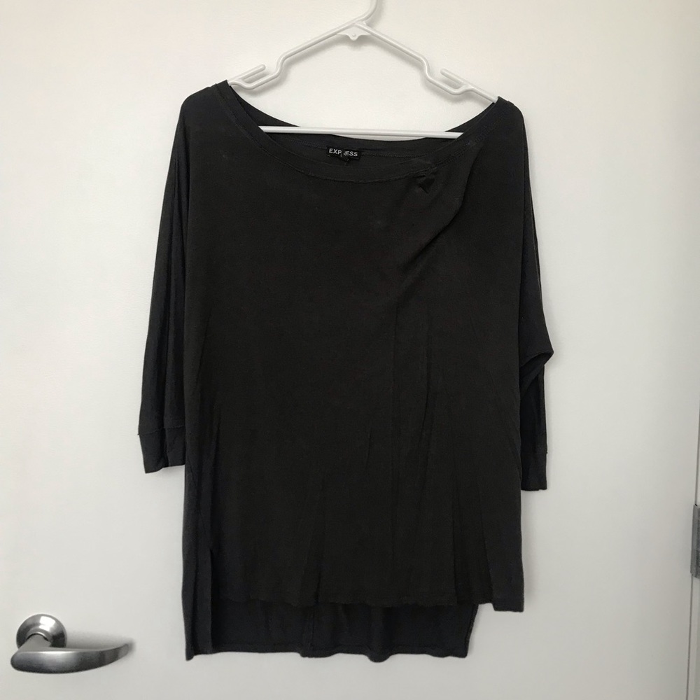 Dark Gray Quarter Sleeve T